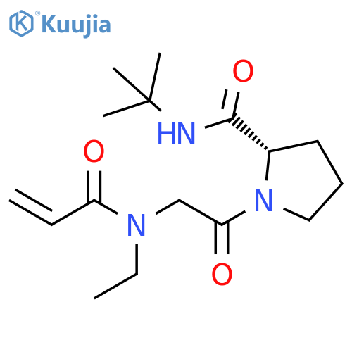 N-Ethyl-N-(1-oxo-2-propen-1-yl)glycyl-N-(1,1-dimethylethyl)prolinamide structure