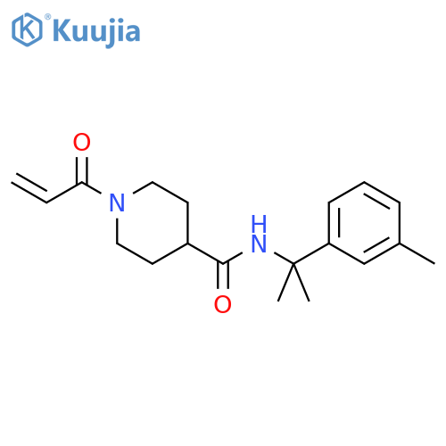 N-[1-Methyl-1-(3-methylphenyl)ethyl]-1-(1-oxo-2-propen-1-yl)-4-piperidinecarboxamide structure