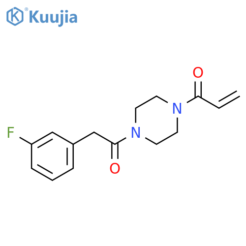 1-{4-2-(3-fluorophenyl)acetylpiperazin-1-yl}prop-2-en-1-one structure