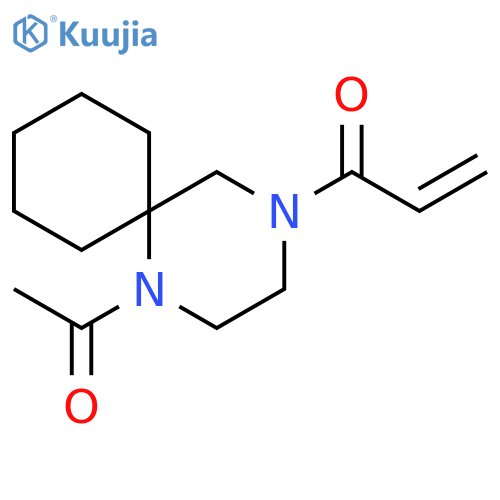 1-{1-acetyl-1,4-diazaspiro5.5undecan-4-yl}prop-2-en-1-one structure
