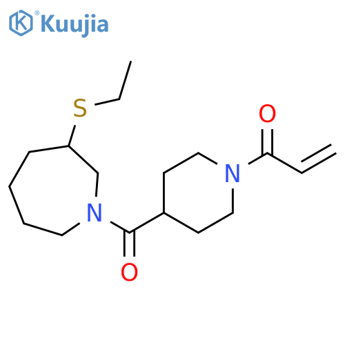 1-[4-[[3-(Ethylthio)hexahydro-1H-azepin-1-yl]carbonyl]-1-piperidinyl]-2-propen-1-one structure