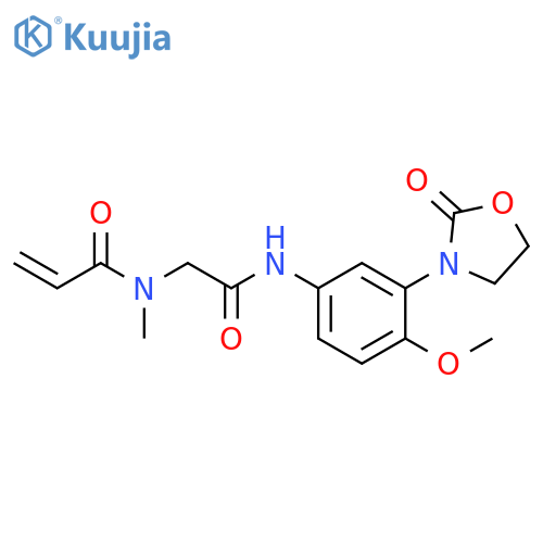 N-[2-[[4-Methoxy-3-(2-oxo-3-oxazolidinyl)phenyl]amino]-2-oxoethyl]-N-methyl-2-propenamide structure