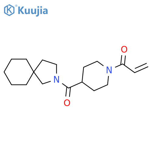 1-(4-{2-Azaspiro[4.5]decane-2-carbonyl}piperidin-1-yl)prop-2-en-1-one structure