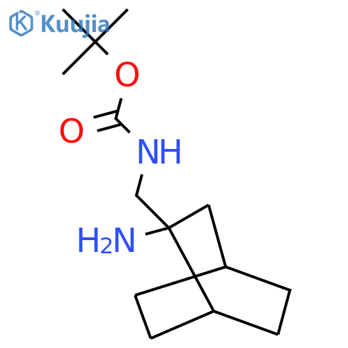 tert-butyl N-({2-aminobicyclo[2.2.2]octan-2-yl}methyl)carbamate structure