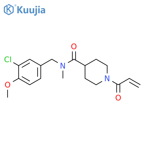 N-[(3-Chloro-4-methoxyphenyl)methyl]-N-methyl-1-(1-oxo-2-propen-1-yl)-4-piperidinecarboxamide structure