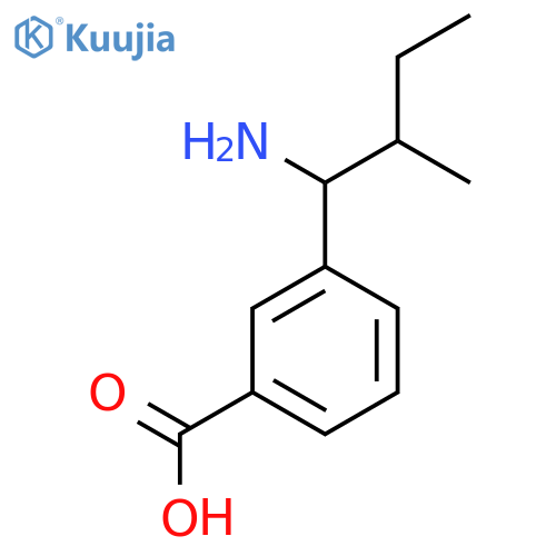 3-(1-Amino-2-methylbutyl)benzoic acid structure