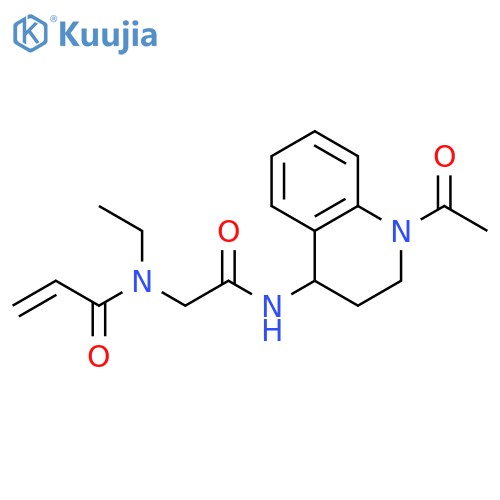 N-[2-[(1-Acetyl-1,2,3,4-tetrahydro-4-quinolinyl)amino]-2-oxoethyl]-N-ethyl-2-propenamide structure