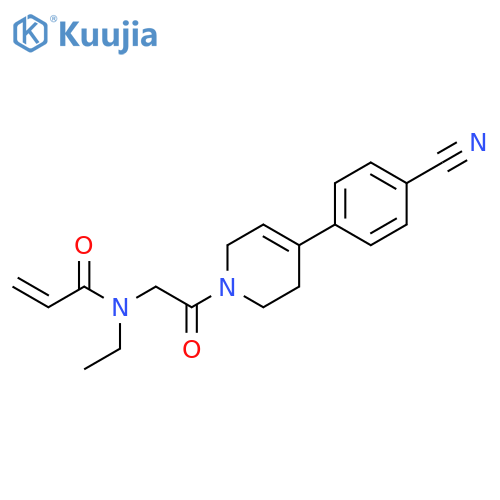 N-[2-[4-(4-Cyanophenyl)-3,6-dihydro-1(2H)-pyridinyl]-2-oxoethyl]-N-ethyl-2-propenamide structure
