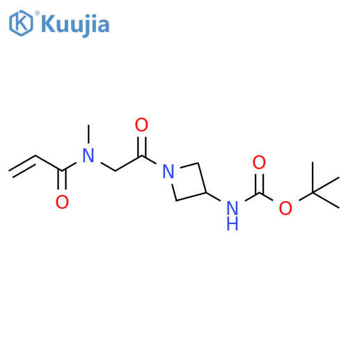 tert-butyl N-{1-2-(N-methylprop-2-enamido)acetylazetidin-3-yl}carbamate structure