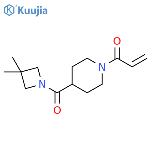 1-4-(3,3-dimethylazetidine-1-carbonyl)piperidin-1-ylprop-2-en-1-one structure