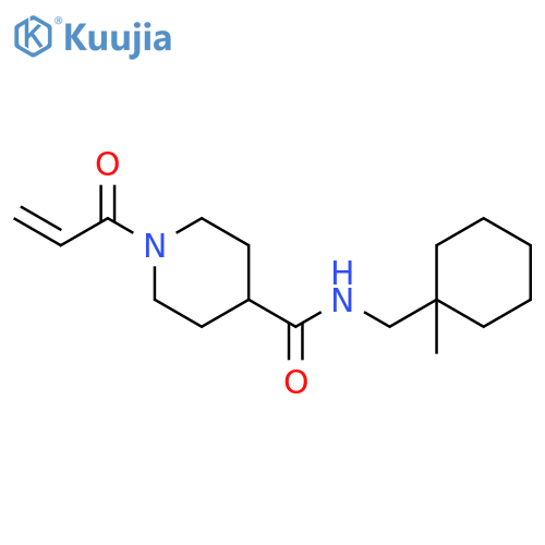 N-[(1-Methylcyclohexyl)methyl]-1-(1-oxo-2-propen-1-yl)-4-piperidinecarboxamide structure