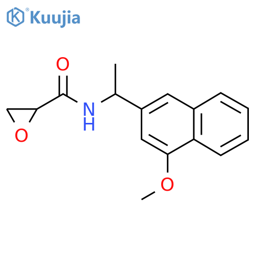 N-1-(4-methoxynaphthalen-2-yl)ethyloxirane-2-carboxamide structure