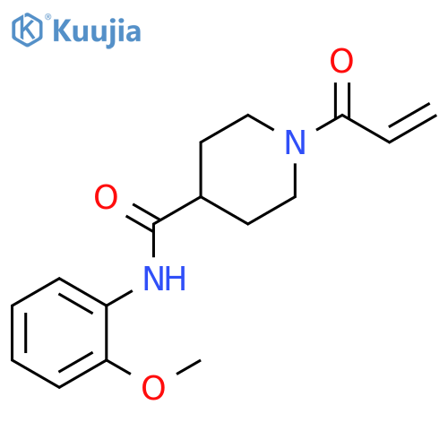 N-(2-Methoxyphenyl)-1-(1-oxo-2-propen-1-yl)-4-piperidinecarboxamide structure