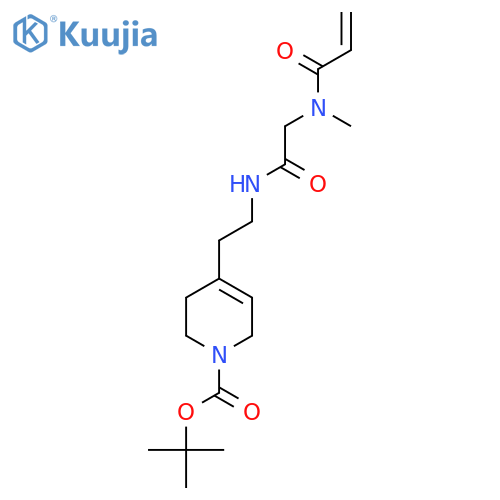tert-butyl 4-{2-2-(N-methylprop-2-enamido)acetamidoethyl}-1,2,3,6-tetrahydropyridine-1-carboxylate structure