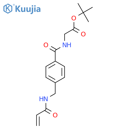 tert-butyl 2-({4-(prop-2-enamido)methylphenyl}formamido)acetate structure