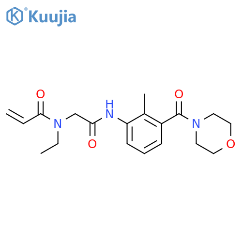 N-Ethyl-N-[2-[[2-methyl-3-(4-morpholinylcarbonyl)phenyl]amino]-2-oxoethyl]-2-propenamide structure
