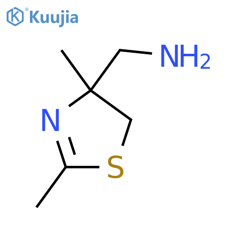 (2,4-dimethyl-4,5-dihydro-1,3-thiazol-4-yl)methanamine structure