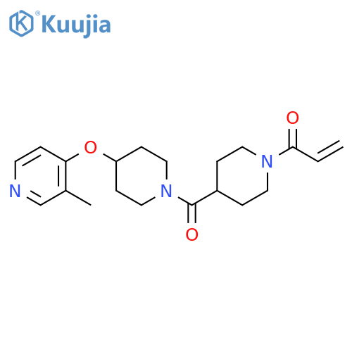 1-[4-[[4-[(3-Methyl-4-pyridinyl)oxy]-1-piperidinyl]carbonyl]-1-piperidinyl]-2-propen-1-one structure