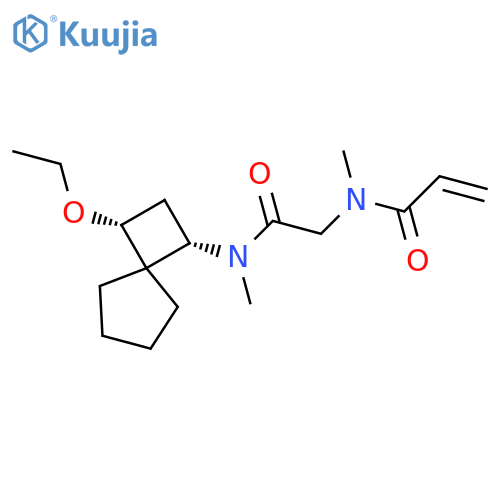 rac-N-({[(1R,3S)-3-ethoxyspiro[3.4]octan-1-yl](methyl)carbamoyl}methyl)-N-methylprop-2-enamide structure