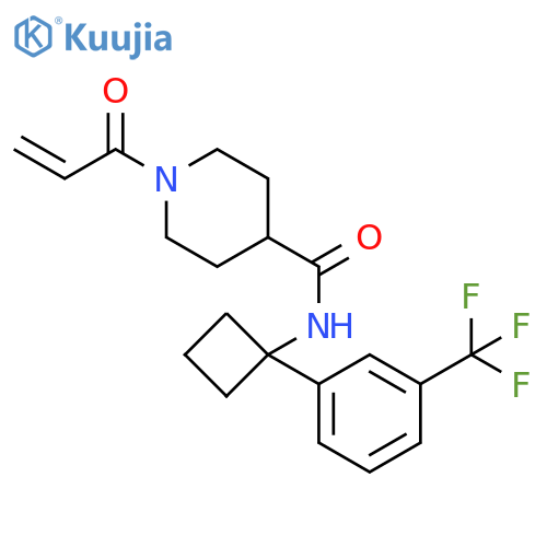 1-(1-Oxo-2-propen-1-yl)-N-[1-[3-(trifluoromethyl)phenyl]cyclobutyl]-4-piperidinecarboxamide structure