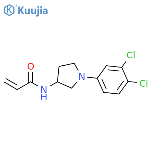 N-1-(3,4-dichlorophenyl)pyrrolidin-3-ylprop-2-enamide structure