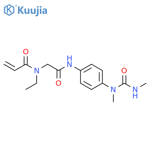 N-Ethyl-N-[2-[[4-[methyl[(methylamino)carbonyl]amino]phenyl]amino]-2-oxoethyl]-2-propenamide structure