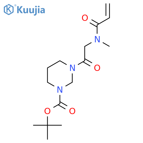 Tert-butyl 3-[2-[methyl(prop-2-enoyl)amino]acetyl]-1,3-diazinane-1-carboxylate structure
