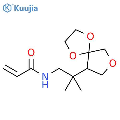 N-(2-methyl-2-{1,4,7-trioxaspiro4.4nonan-9-yl}propyl)prop-2-enamide structure