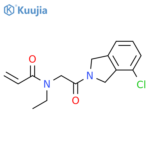 N-2-(4-chloro-2,3-dihydro-1H-isoindol-2-yl)-2-oxoethyl-N-ethylprop-2-enamide structure