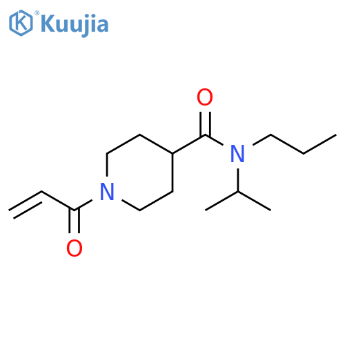 1-(prop-2-enoyl)-N-(propan-2-yl)-N-propylpiperidine-4-carboxamide structure