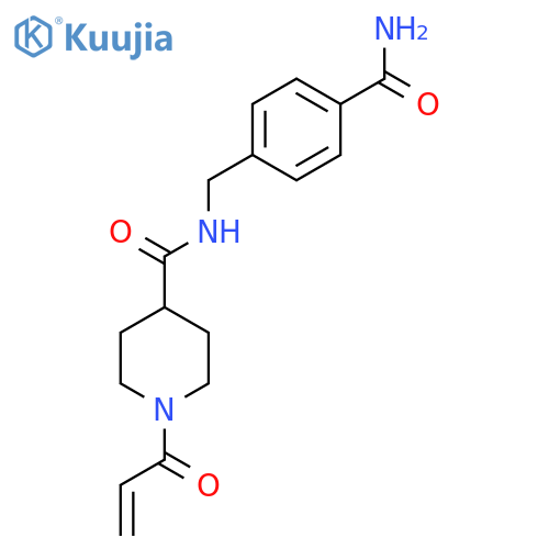 1-Acryloyl-N-(4-carbamoylbenzyl)piperidine-4-carboxamide structure
