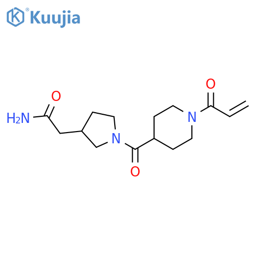 1-[[1-(1-Oxo-2-propen-1-yl)-4-piperidinyl]carbonyl]-3-pyrrolidineacetamide structure