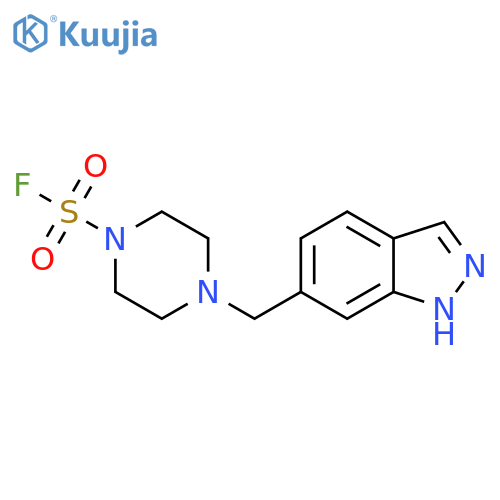4-(1H-indazol-6-yl)methylpiperazine-1-sulfonyl fluoride structure