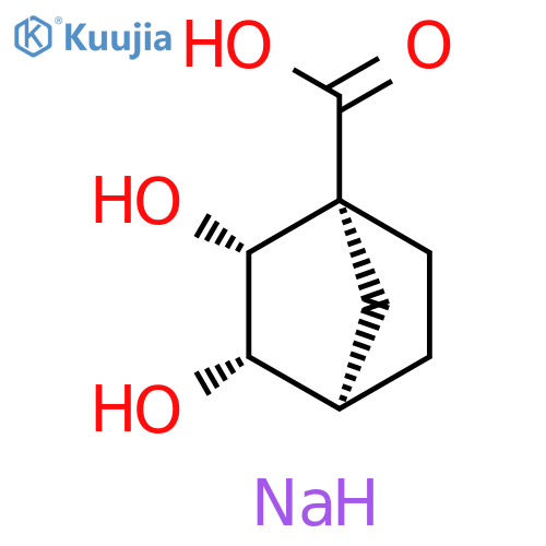 Bicyclo[2.2.1]heptane-1-carboxylic acid, 2,3-dihydroxy-, sodium salt (1:1), (1R,2R,3S,4R)-rel- structure