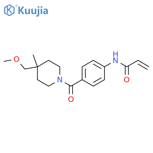 N-[4-[4-(Methoxymethyl)-4-methylpiperidine-1-carbonyl]phenyl]prop-2-enamide structure