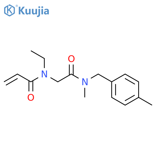 N-ethyl-N-({methyl(4-methylphenyl)methylcarbamoyl}methyl)prop-2-enamide structure