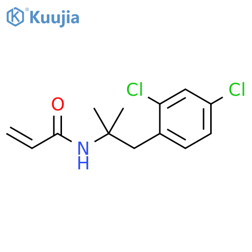 N-1-(2,4-dichlorophenyl)-2-methylpropan-2-ylprop-2-enamide structure