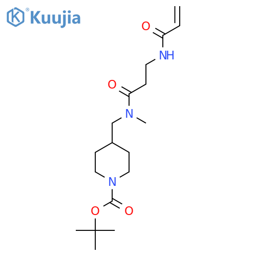 tert-butyl 4-{N-methyl-3-(prop-2-enamido)propanamidomethyl}piperidine-1-carboxylate structure