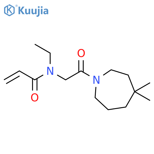 N-2-(4,4-dimethylazepan-1-yl)-2-oxoethyl-N-ethylprop-2-enamide structure