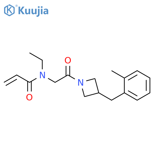 N-Ethyl-N-[2-[3-[(2-methylphenyl)methyl]-1-azetidinyl]-2-oxoethyl]-2-propenamide structure