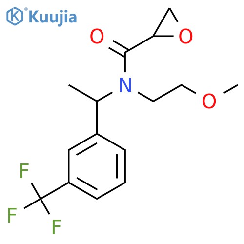 N-(2-methoxyethyl)-N-{1-[3-(trifluoromethyl)phenyl]ethyl}oxirane-2-carboxamide structure