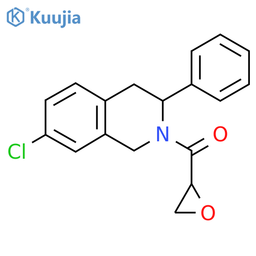 (7-Chloro-3-phenyl-3,4-dihydro-1H-isoquinolin-2-yl)-(oxiran-2-yl)methanone structure