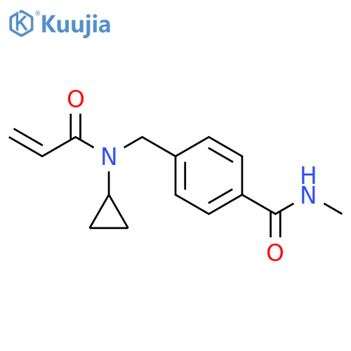 4-(N-cyclopropylprop-2-enamido)methyl-N-methylbenzamide structure