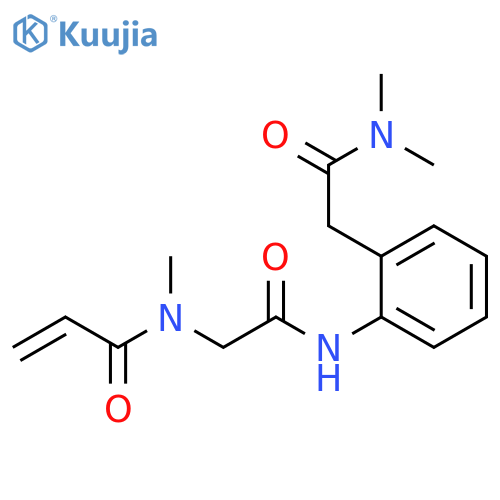 N,N-Dimethyl-2-[[2-[methyl(1-oxo-2-propen-1-yl)amino]acetyl]amino]benzeneacetamide structure