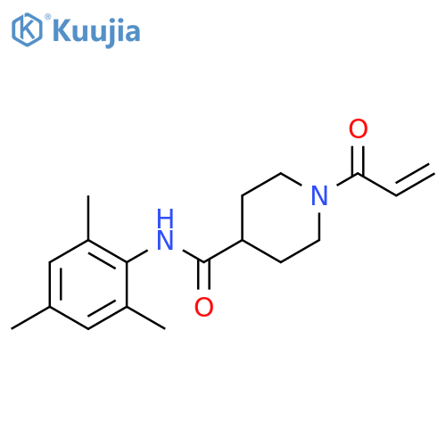 1-(1-Oxo-2-propen-1-yl)-N-(2,4,6-trimethylphenyl)-4-piperidinecarboxamide structure
