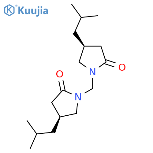 (4S,4'S)- 1,1'-Methylenebis4-(2-methylpropyl)-2-pyrrolidinone structure