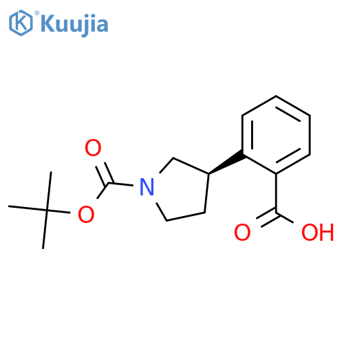 (R)-2-(1-(TERT-BUTOXYCARBONYL)PYRROLIDIN-3-YL)BENZOIC ACID structure