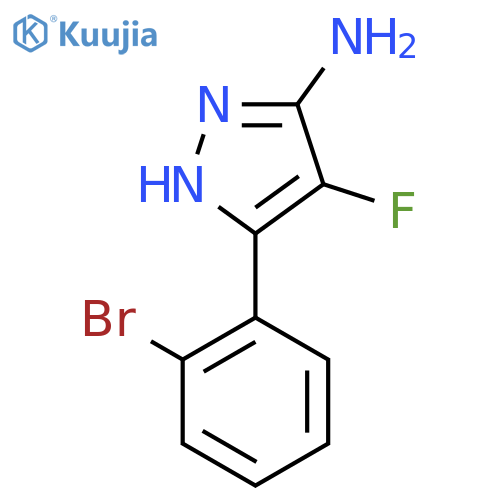 3-(2-bromophenyl)-4-fluoro-1H-pyrazol-5-amine structure