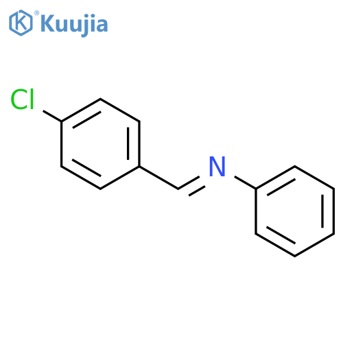 Benzenamine,N-[(4-chlorophenyl)methylene]- structure