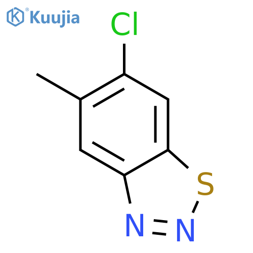 1,2,3-Benzothiadiazole, 6-chloro-5-methyl- structure